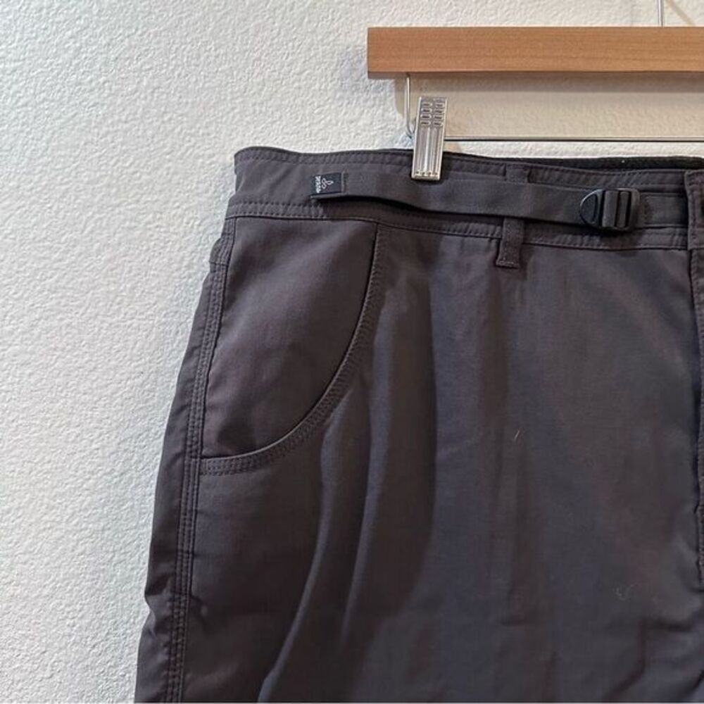 Prana Zion Short Mens Size 42 Gray Belted Outdoor Hiking inseam 10” - Picture 5 of 9